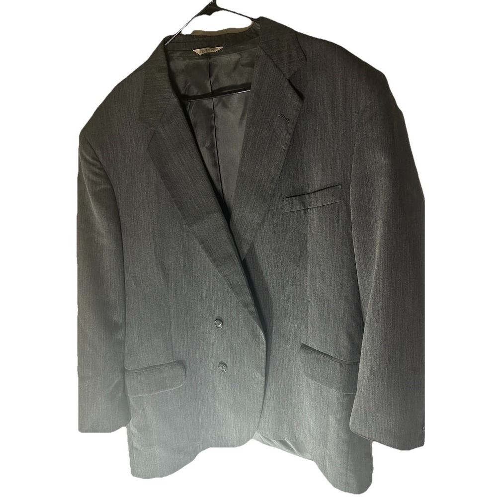 Alexander Lloyd Gray Blazer‎ Suit Jacket Men's Large 2 Button Fully Lined